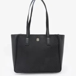 tommy hilfiger accessories Tommy Hilfiger Women Black Polyester Tote Bag-picture-17