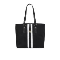 tommy hilfiger accessories Tommy Hilfiger Women Black Solid Tote Bag-picture-17