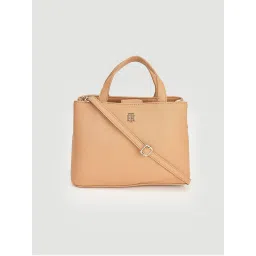 tommy hilfiger accessories Tommy Hilfiger Solid Beige Pu Handbag-picture-15