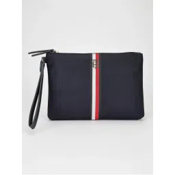 Tommy Hilfiger Logo Blue Nylon Pouch-image-72