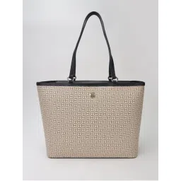 tommy hilfiger accessories Tommy Hilfiger Logo Beige Pvc Tote Bag-picture-33