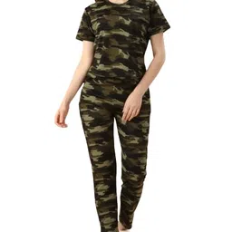 dtr fashion Women's Round Neck Cotton Tracksuits image 1