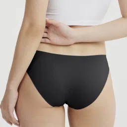 B'There Women Charcoal Seamless Bikini Briefs (Pack of 3) image 3