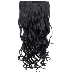 Artifice 5 Clip 26" Curly/Wavy Hair Extension - Natural Black-image-29