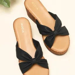 ROCIA By Regal Black Women Classic Wedges Heels-image-49