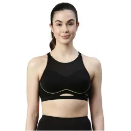 Enamor Contour Bounce Control Antimicrobial Padded Wirefree Cotton Sports Bra SB27-picture-10
