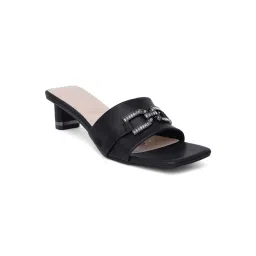 Sherrif Shoes Women Black Sandal Heels image 2