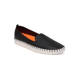 Sherrif Shoes Black Textured Loafers image 2
