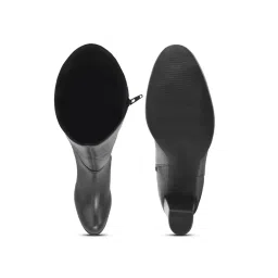 SHUZ TOUCH Women Black High Block Heels Boots image 3