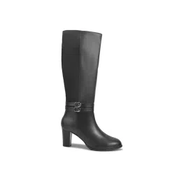 SHUZ TOUCH Women Black High Block Heels Boots image 5