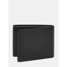 guess fashion Guess New Zurigo Black Solid Bi-Fold Wallet image 2