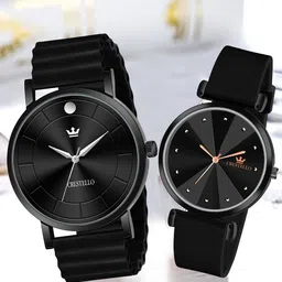 CRESTELLO Unisex Dial Stainless Steel Analogue His & Her Watch CRCM-028-137-BLK-picture-13