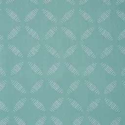 Cortina Turquoise Blue & White 2 Pieces Printed Window Curtain image 5