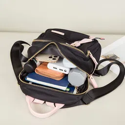 wanqlyn European And American Trend Shopping Trip Three-Purpose Backpack Anti-Theft Fashion Backpack image 5
