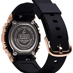 casio G-Shock GM-S5600PG-1DR Rose Gold Digital Dial Black Resin Strap WoMen's Watch Shock And 200M Water Resistant G1070 image 2