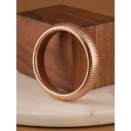 Palmonas Grooved Rose Gold Bangle For Womens - Waterproof And Anti-Tarnish image 3