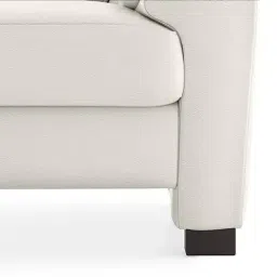 urban ladder create Farina 1 Seater Half Leather Sofa in White Colour image 4