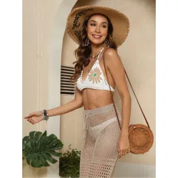 Addery White Floral Bralette Top image 4