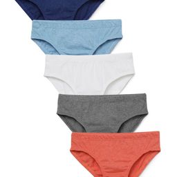 Charm n Cherish Pack of 5 Pure Cotton Inner Elastic Basic Briefs BWBRI41-picture-16