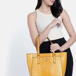 Allen Solly Animal Textured Oversized Structured Shoulder Bag image 3
