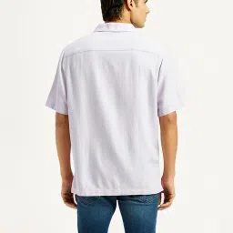 levi's Men's Solid Lilac Camp Shirt image 3