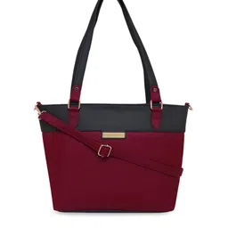 GIORDANO Red Colourblocked PU Structured Handheld Bag-picture-52