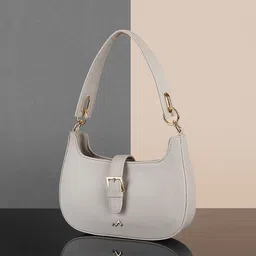 Metro Textured Structured Handheld Bag With Buckle Detail-image-30