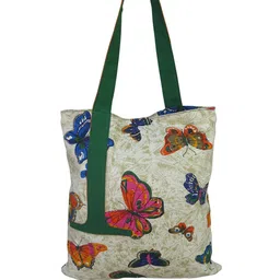 Spice Art Green & Pink Printed Tote Bag-picture-40