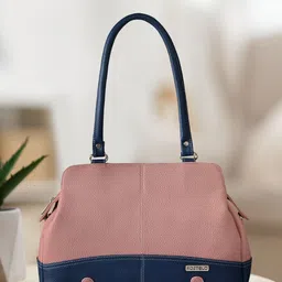 Fostelo Pink & Blue Colourblocked Shoulder Bag-picture-39