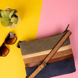 Abelardo De Moda Colourblocked Leather Structured Sling Bag-picture-20