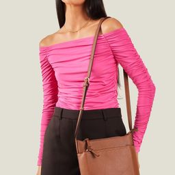 Accessorize London Solid Non Detachable Strap Shoulder Bag-picture-4