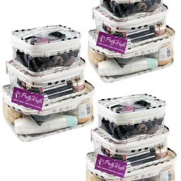 prettykrafts Set of 9 Travel Toiletry Bag image 1