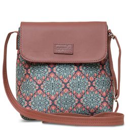 ZOUK Green Ethnic Motifs Printed Structured Sling Bag-picture-35