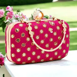 Toobacraft Embellished Box Clutch image 1