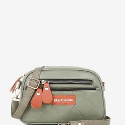 Black Spade Structured Sling Bag image 1