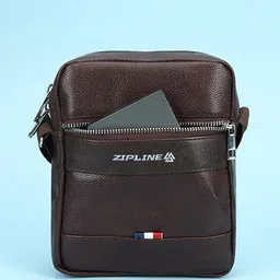 ZIPLINE Textured Messenger Bag image 2