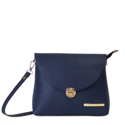 Lapis O Lupo Blue Structured Sling Bag image 5