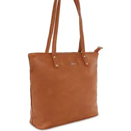Lavie Pavo Brown Structured Tote Bag image 4