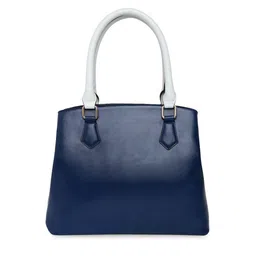 KLEIO ColourBlocked Weave Satchel Handbag image 2