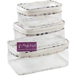 prettykrafts Set of 3 Travel Toiletry Bag image 3