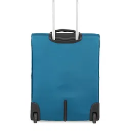 RONCATO Teal Blue & Black Colourblocked Soft-Sided Cabin Trolley Bag image 5