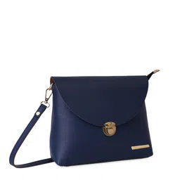 Lapis O Lupo Blue Structured Sling Bag image 3