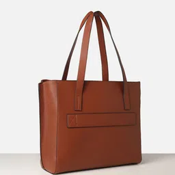 Van Heusen Woman Solid Structured Shoulder Bag With Pouch image 5