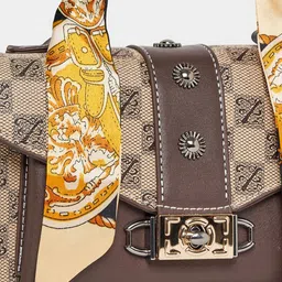 Styli Printed PU Oversized Bucket Hobo Bag image 4