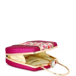 Toobacraft Printed Embellished Box Clutch image 5