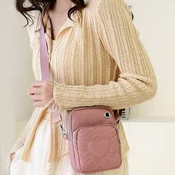 SYGA Leather Structured Sling Bag image 5