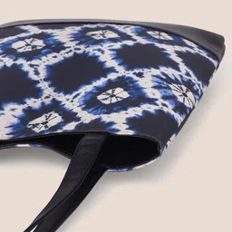 Anouk Black Printed 12 Inch Laptop Shopper Tote Bag image 4