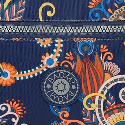 BAOMI Navy Blue Ethnic Motifs Printed Structured Sling Bag image 5
