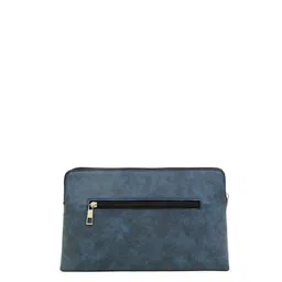 Spice Art Navy Blue Textured Tasselled Purse Clutch image 4