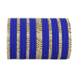 NMII Set Of 40 Engraved Pattern Glossy & Matte  Finished Bangles image 1